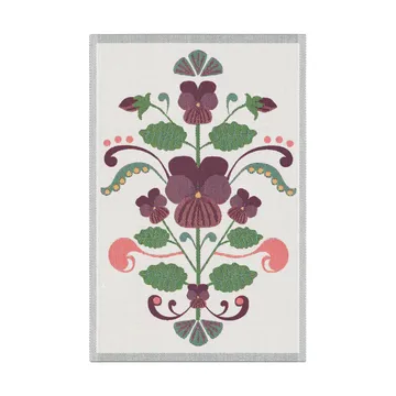 Lindas viol 厨房巾 40x60 cm - 紫色-灰色 - Ekelund Linneväveri