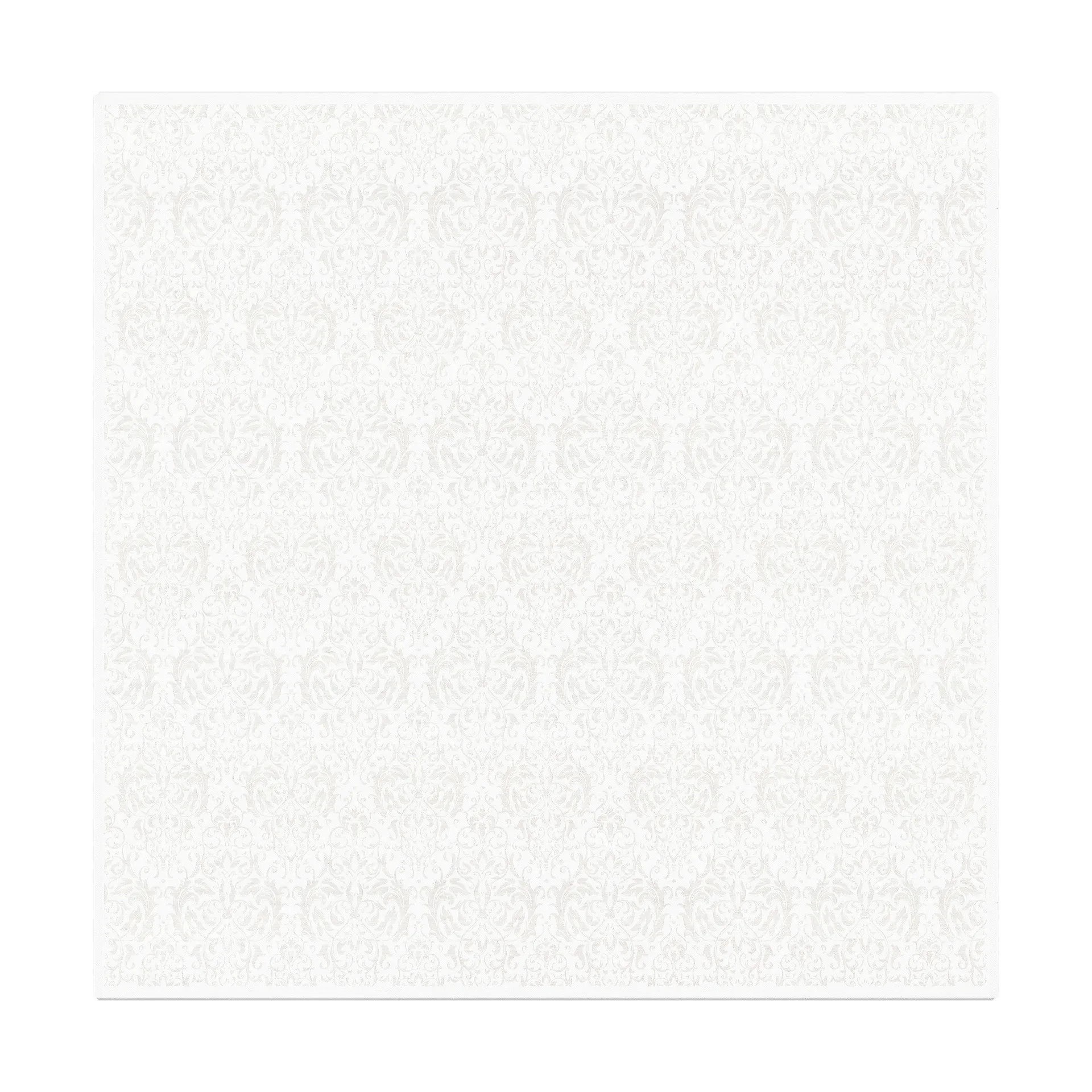 Medaljong 桌布 150x150 cm, 白色 Ekelund Linneväveri