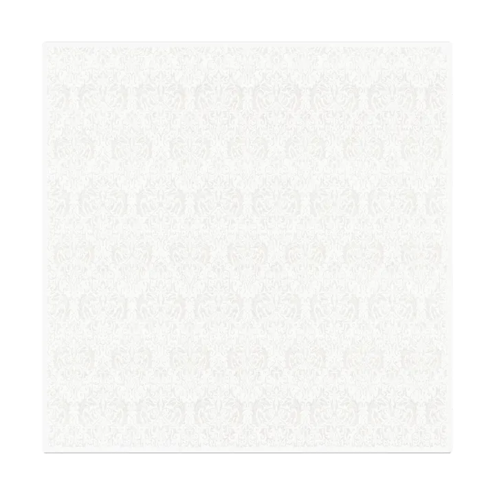 Medaljong 桌布 150x150cm - 白色 - Ekelund Linneväveri