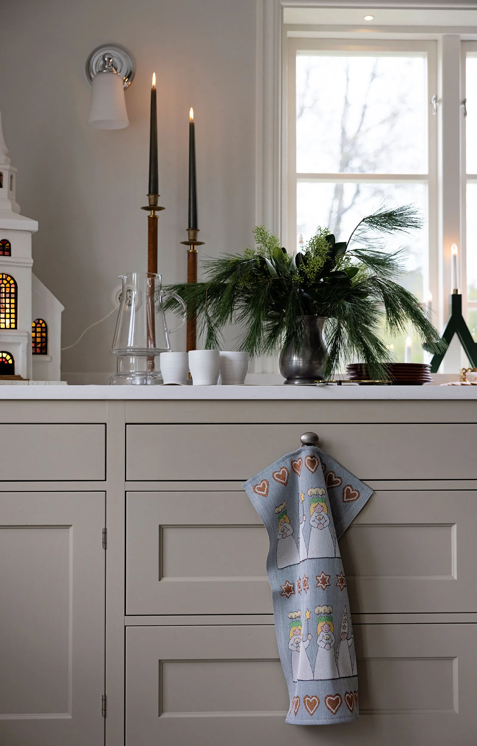 Mistelkvist 桌旗 35x120 cm, 彩色 Ekelund Linneväveri