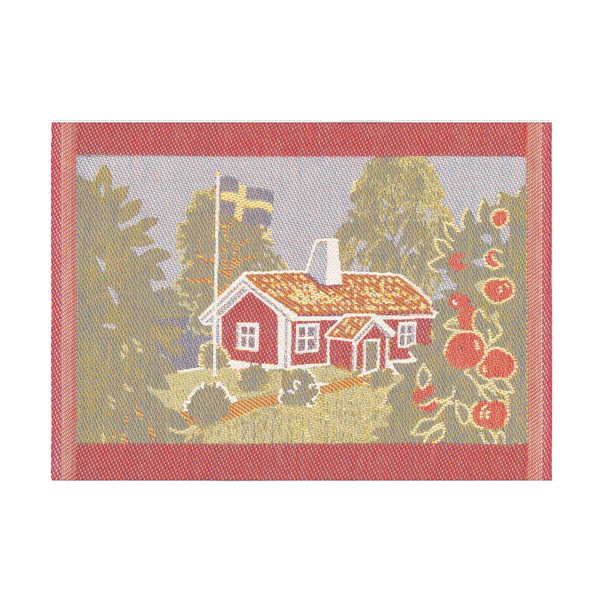 Mitt Sverige 抹布洗碗布 35x25 cm, 彩色 Ekelund Linneväveri