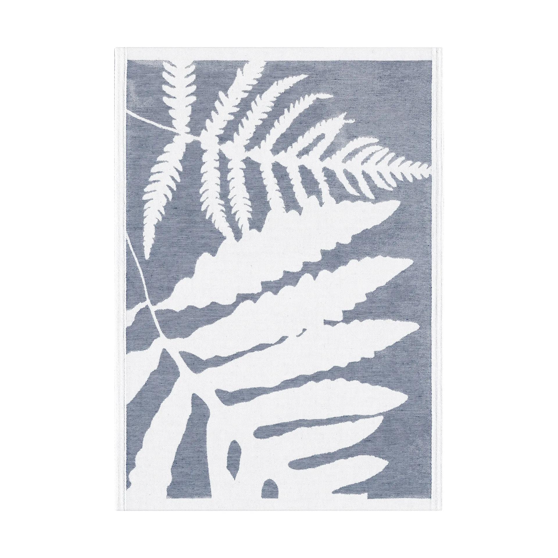 Ormbunkar 厨房巾 50x70 cm, 蓝色-白色 Ekelund Linneväveri