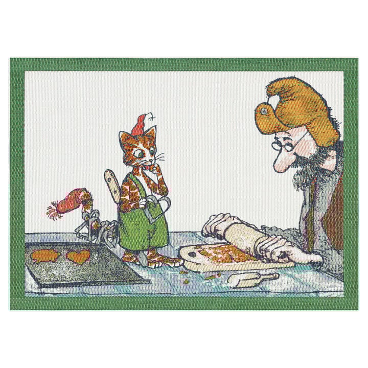 Pettson & Findus 餐垫  35x48 cm, ginger bread Ekelund Linneväveri