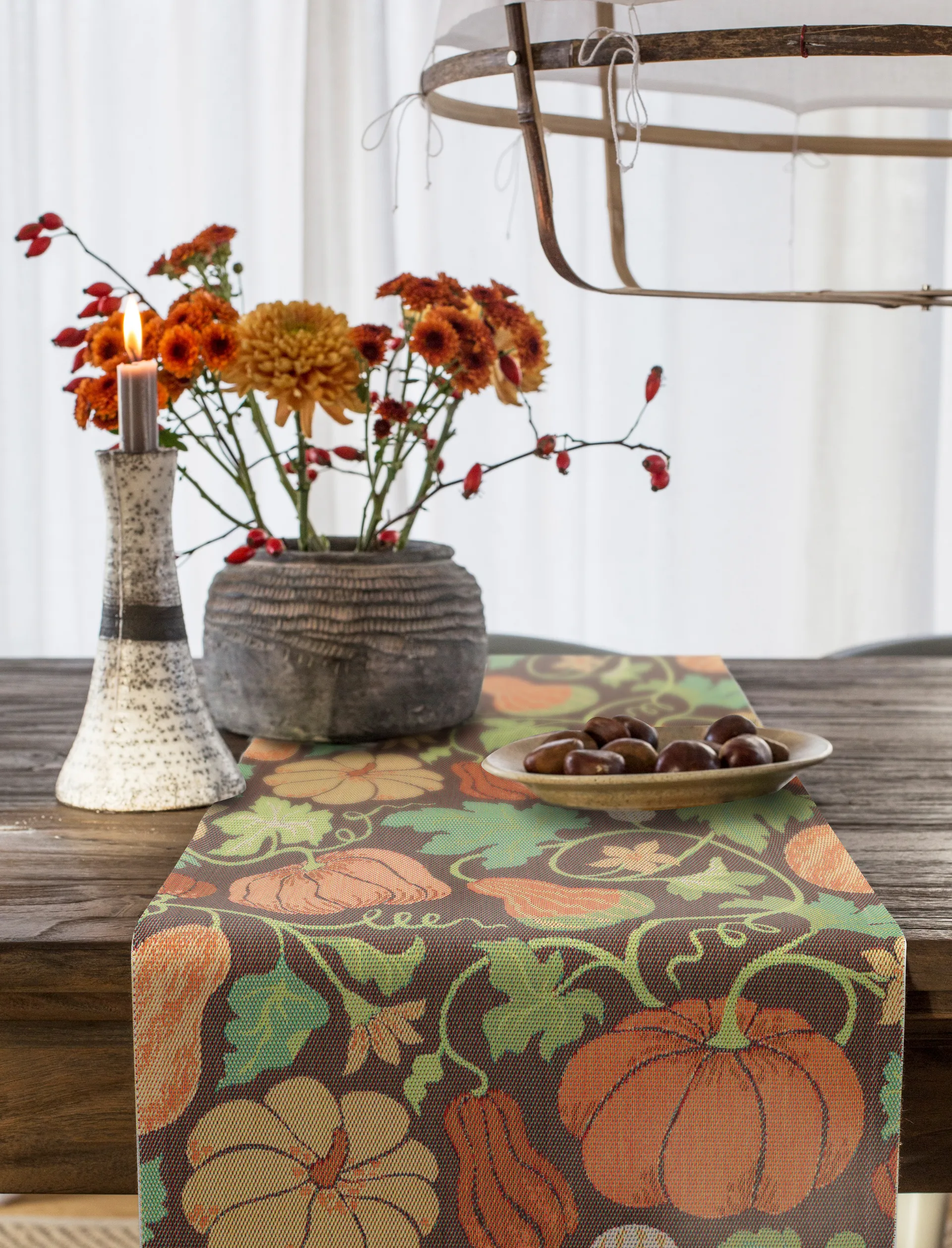 Plenty of pumpkin 桌旗, 35x120 cm Ekelund Linneväveri