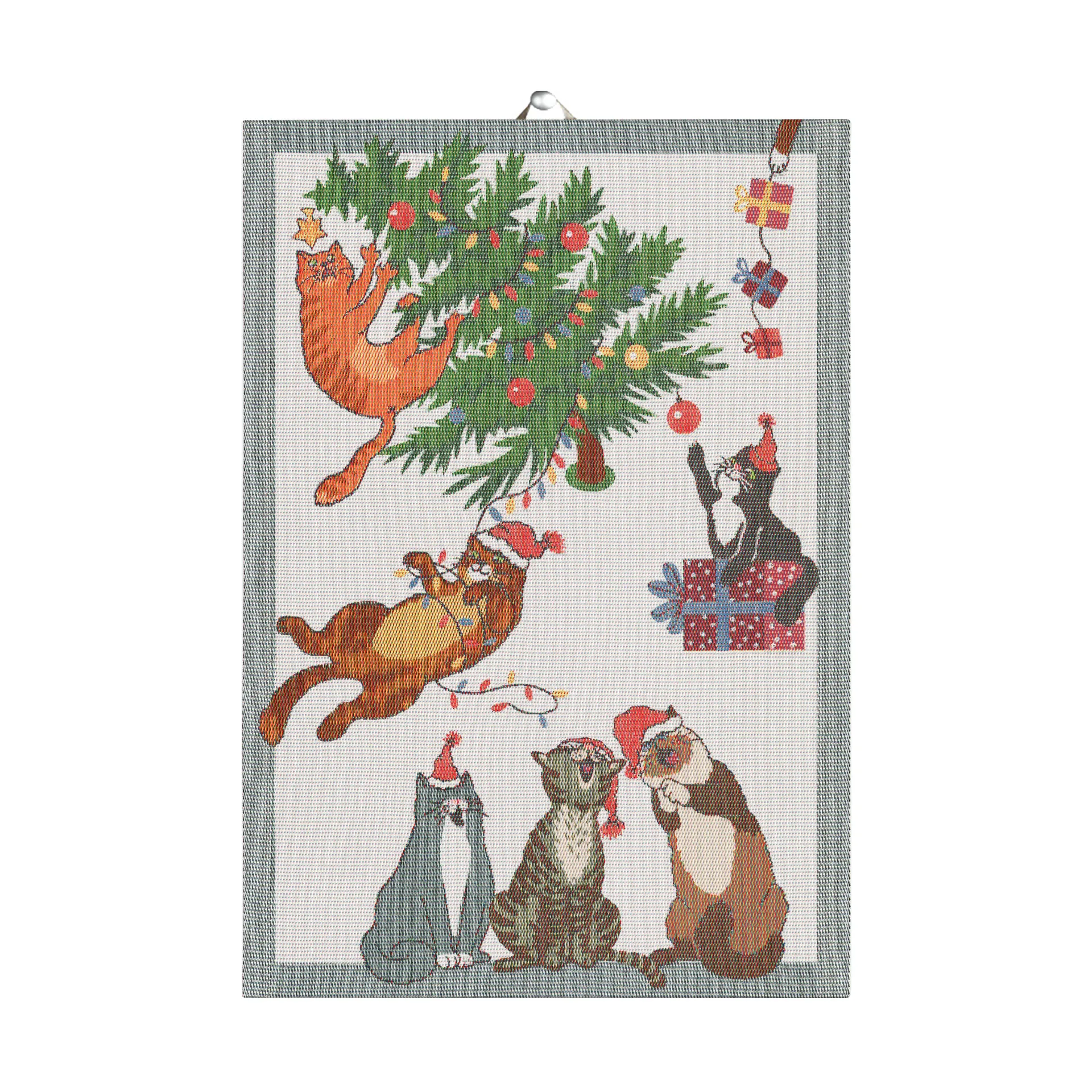 Purr-fect Christmas 厨房巾 35x50 cm, 混合色 Ekelund Linneväveri