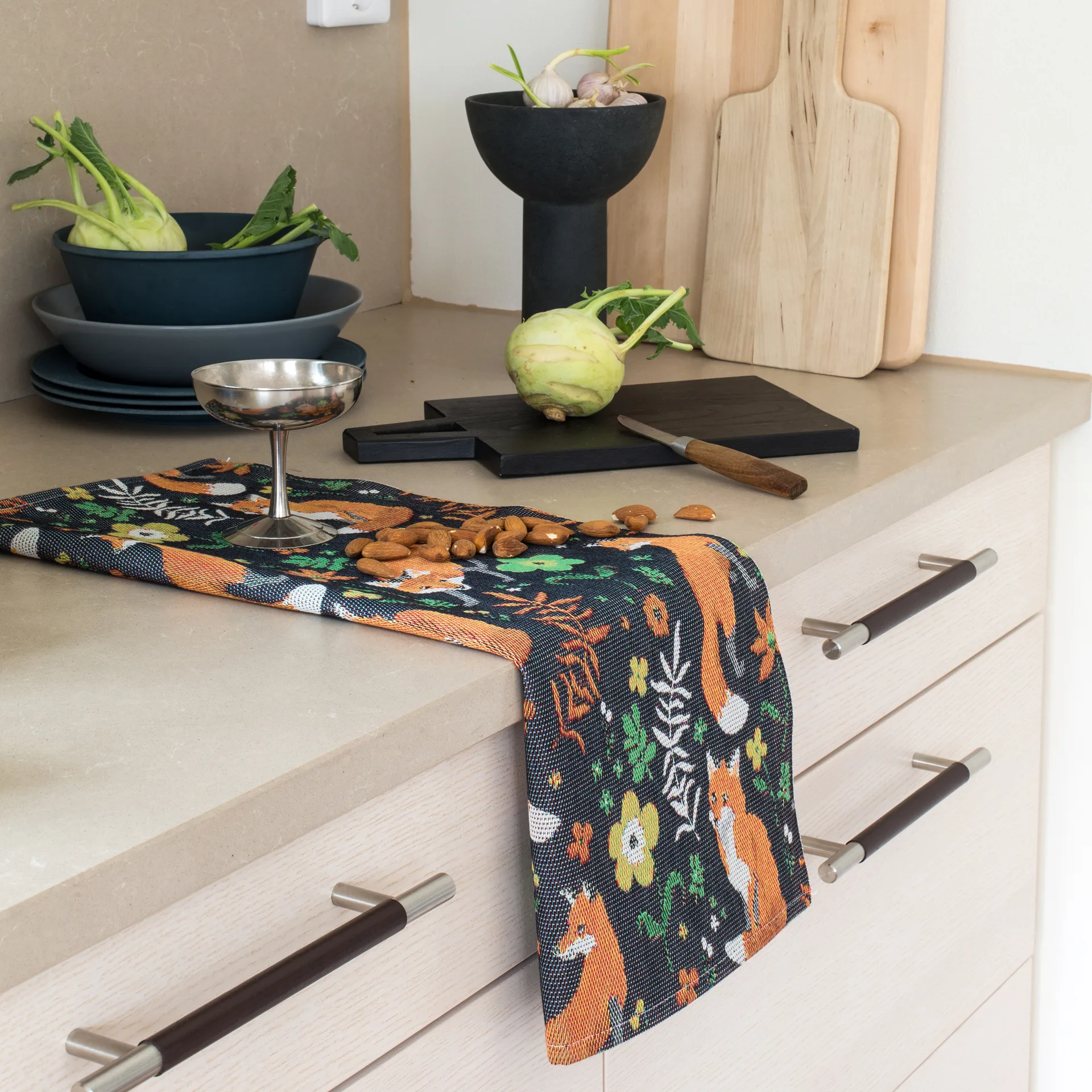 Rävrike 厨房巾  35x50 cm, multi Ekelund Linneväveri