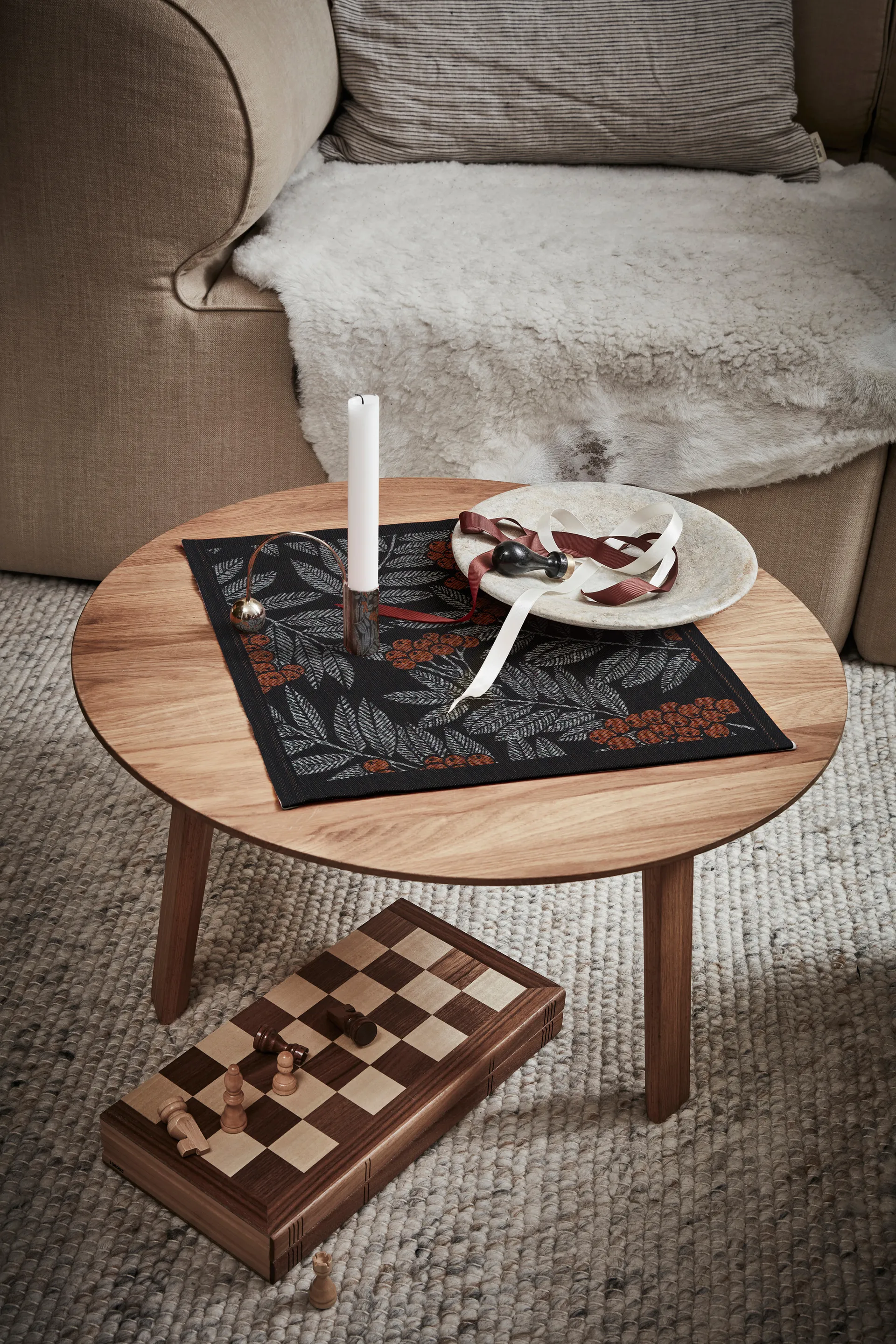 Rönnbärssingle 餐巾布, 35x35 cm Ekelund Linneväveri