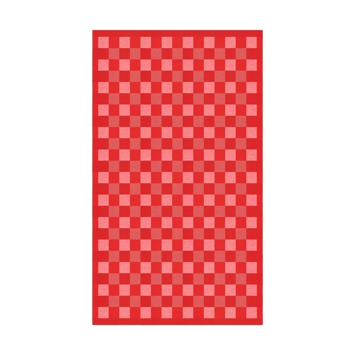 Schack 桌布 red - 150x210 cm - Ekelund Linneväveri