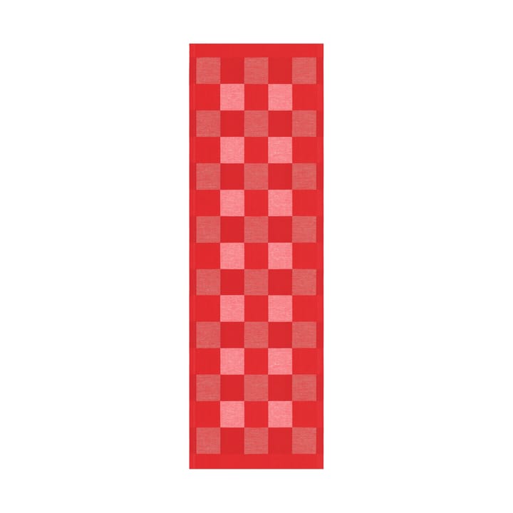 Schack 桌旗 red - 35x110 cm - Ekelund Linneväveri