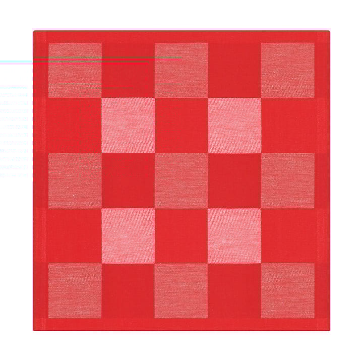 Schack 餐巾纸 red - 35x35 cm - Ekelund Linneväveri