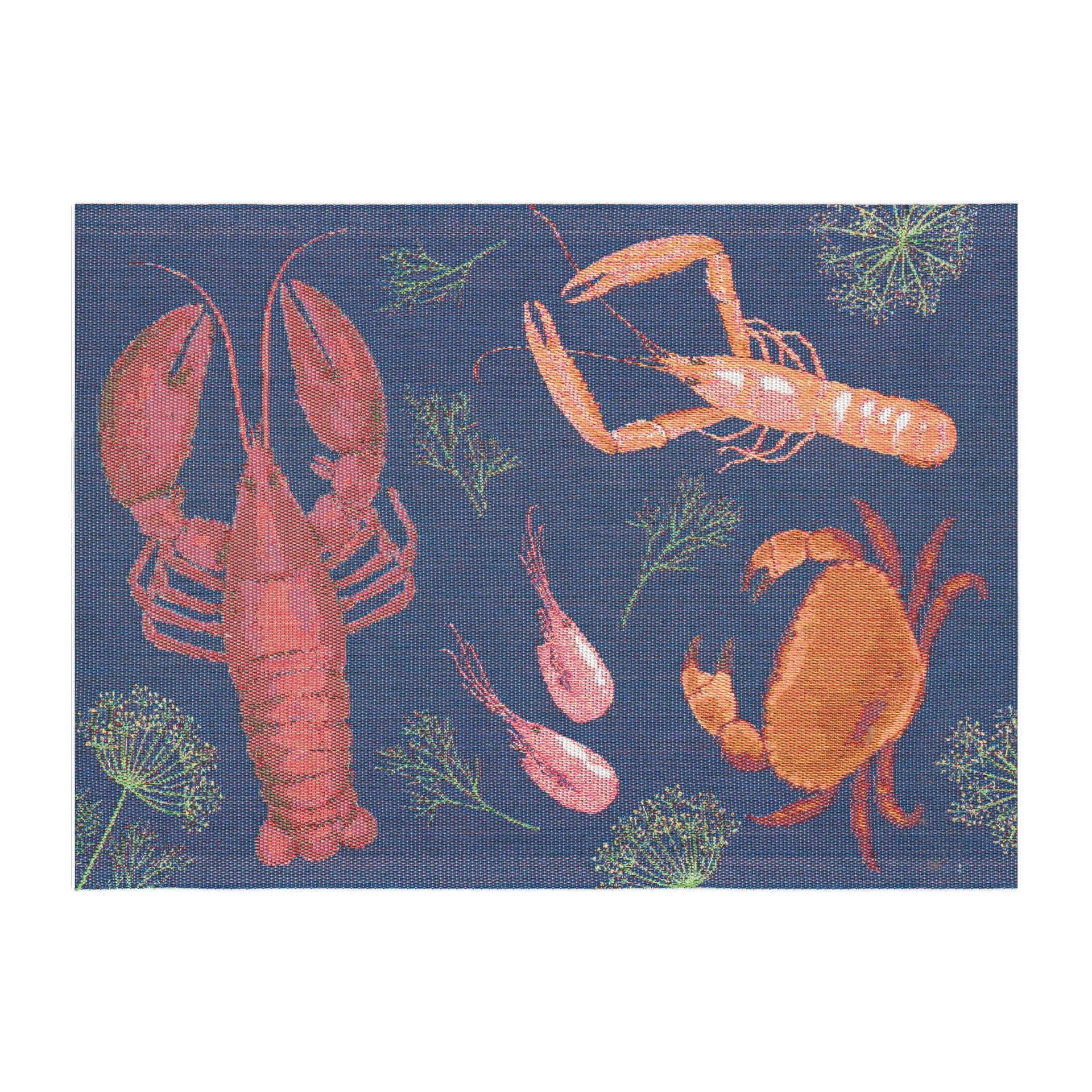 Shellfish party 餐垫 , 35x48 cm Ekelund Linneväveri