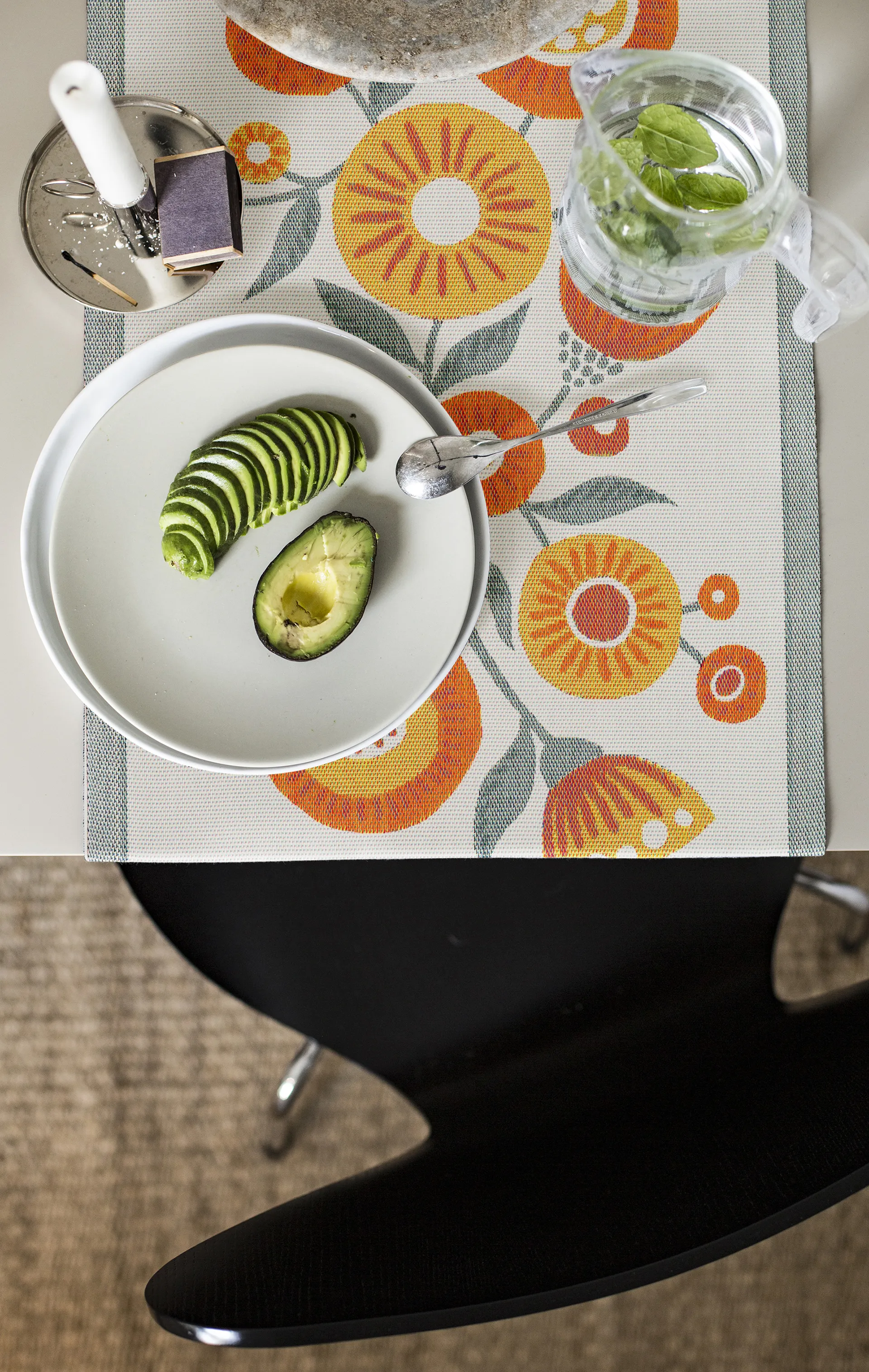 Solblomma 桌旗, 35x100 cm Ekelund Linneväveri