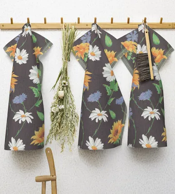 Solros 厨房巾  35x50 cm - 35x50 cm - Ekelund Linneväveri