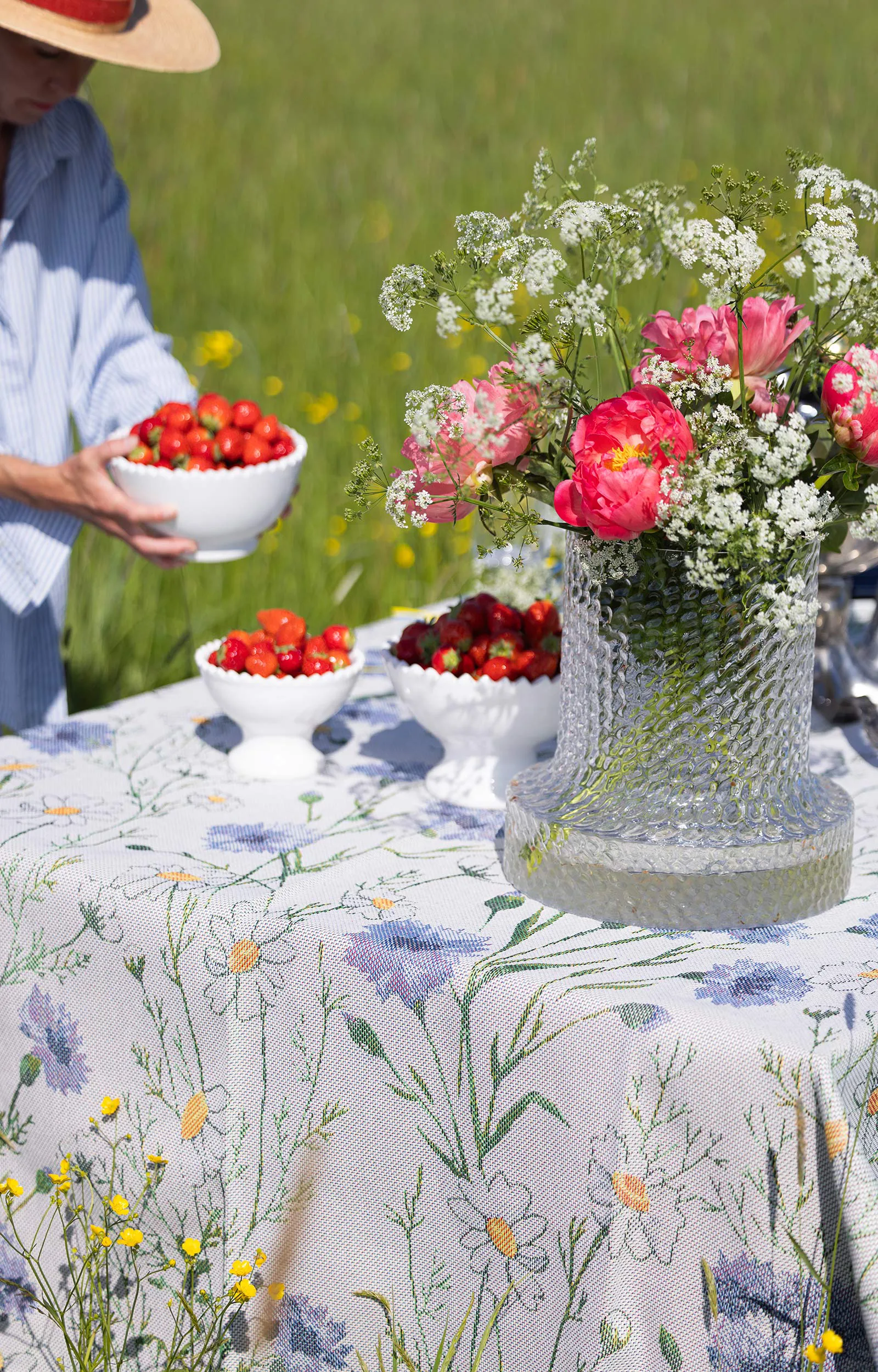 Sommar 餐垫 35x48 cm, 彩色 Ekelund Linneväveri