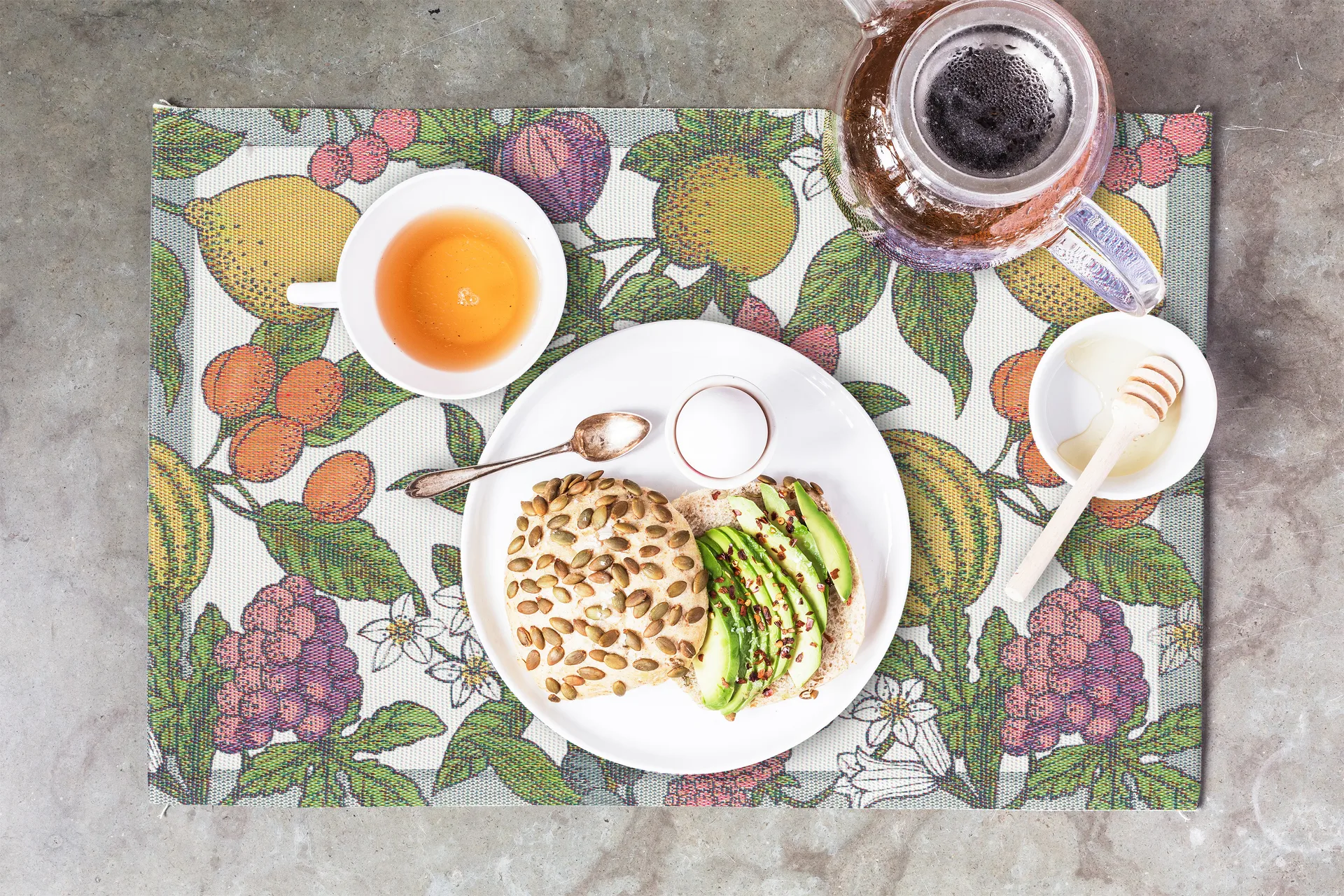 Sommarfrukt 餐垫 , 35x48 cm Ekelund Linneväveri