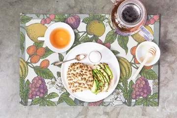 Sommarfrukt 餐垫  - 35x48 cm - Ekelund Linneväveri