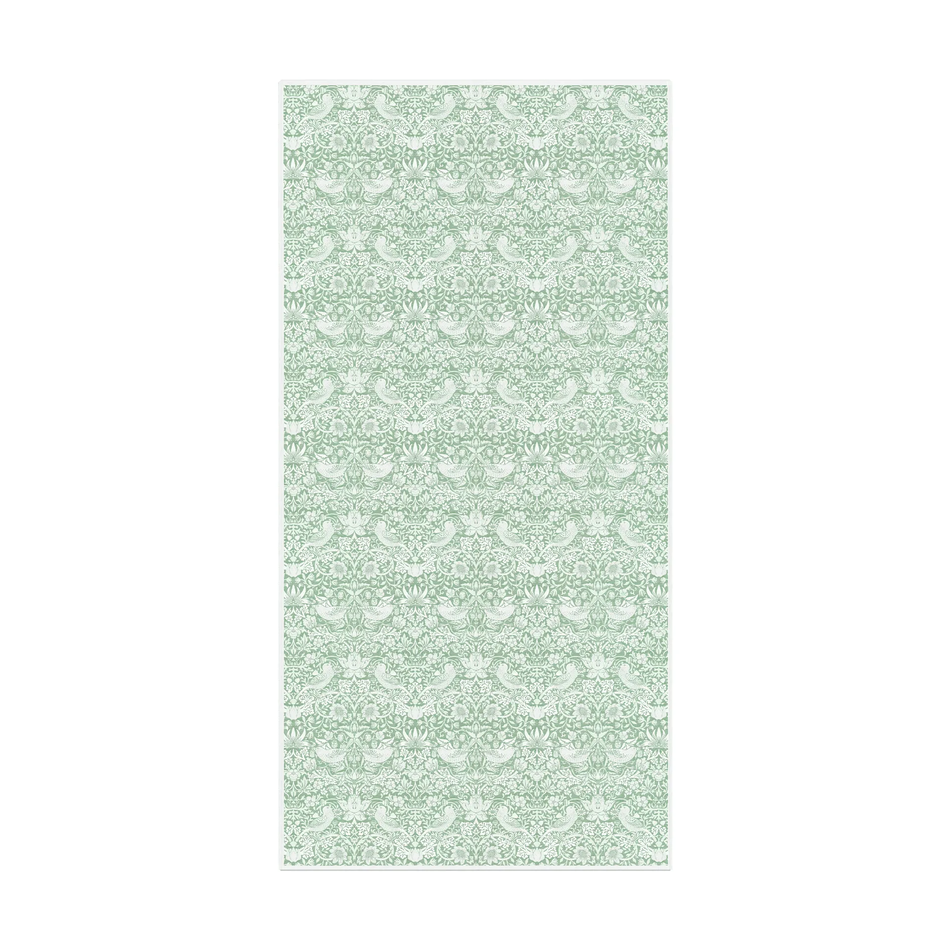 Strawberry Thief 桌布 150x300 cm, 绿色 Ekelund Linneväveri