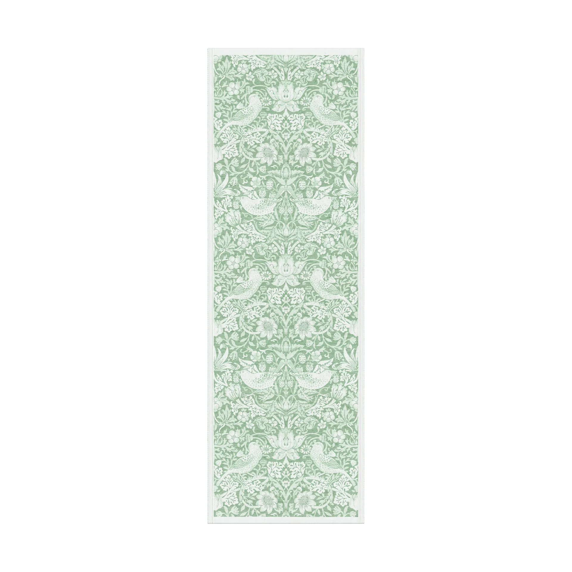 Strawberry Thief 桌旗 50x150 cm, 绿色 Ekelund Linneväveri