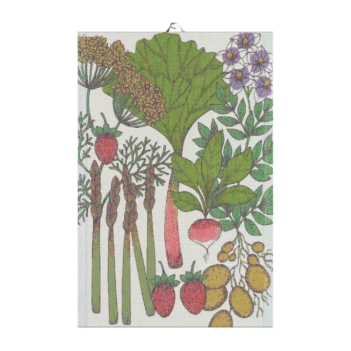 Summer greens 厨房毛巾 - 40x60cm - Ekelund Linneväveri