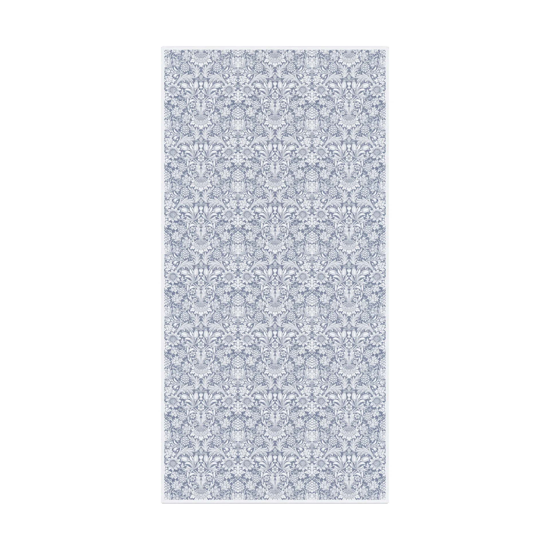 Sunflower 桌布 150x300 cm, 蓝色 Ekelund Linneväveri