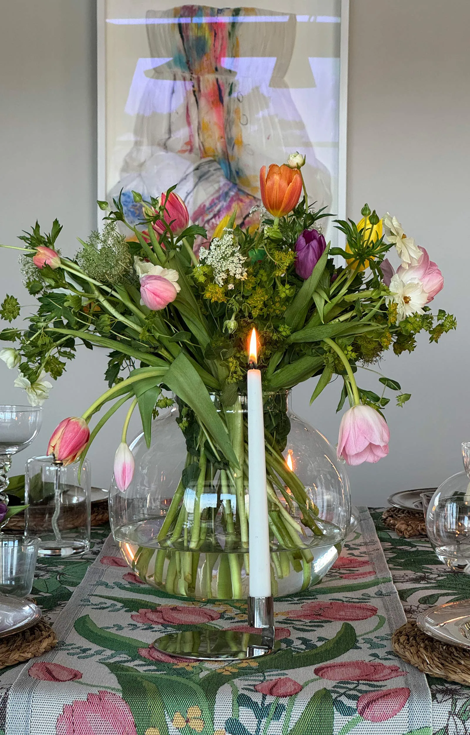 Tulpanlund 厨房巾 35x50 cm, 彩色 Ekelund Linneväveri