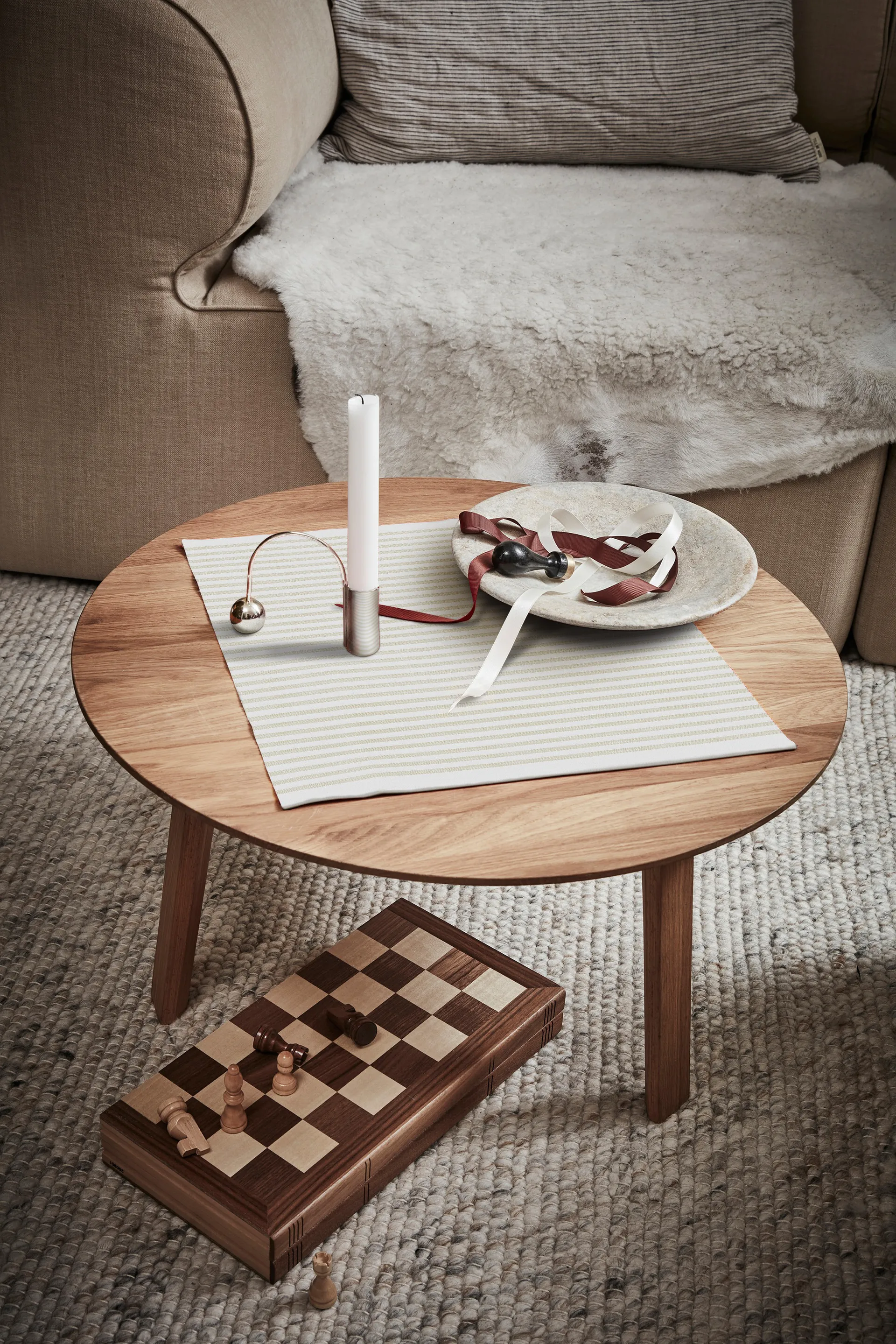 Tvärs 餐巾纸 50x50 cm, Unbleached Ekelund Linneväveri