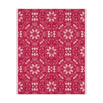 Warm 棉毯 140x170 cm - 红色 - Ekelund Linneväveri