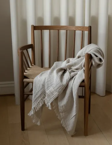 薰衣草色披毯130x180cm - Beige - Elvang Denmark