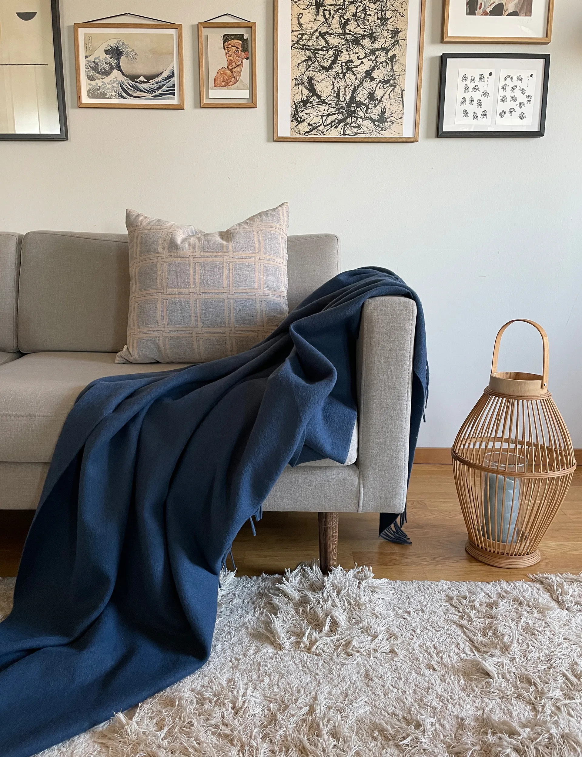 Elvang 经典款羊毛盖毯, Mirage 蓝色 Elvang Denmark