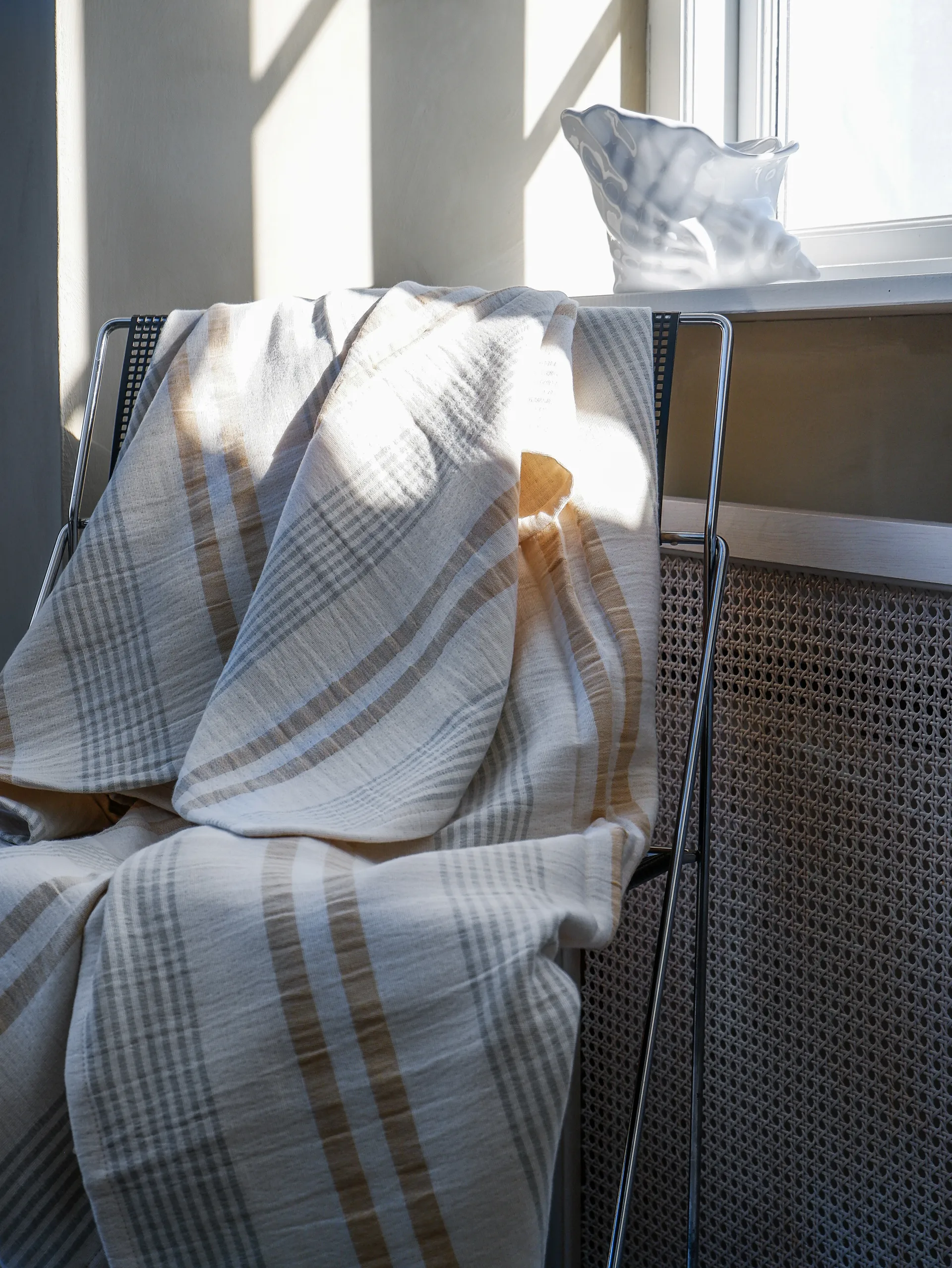 Iris 毯子  130x215 cm, 黄色-绿色 Elvang Denmark