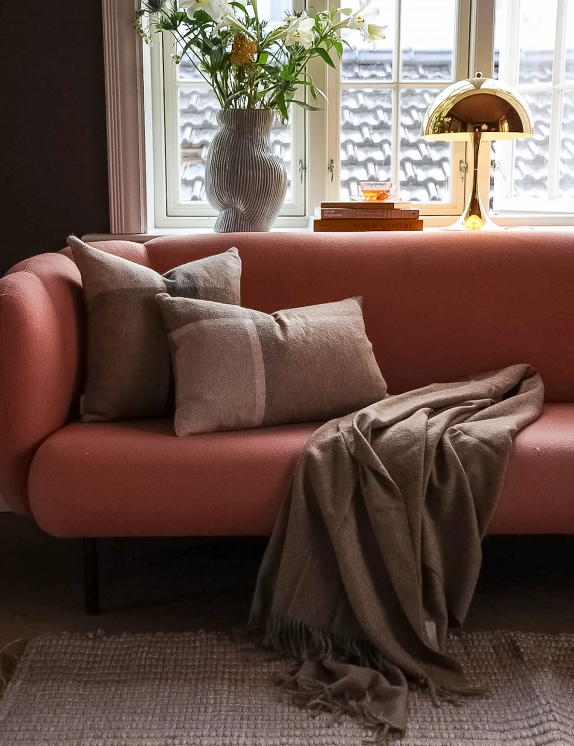 Manhattan 枕头套 40x60 cm, 米色 Elvang Denmark