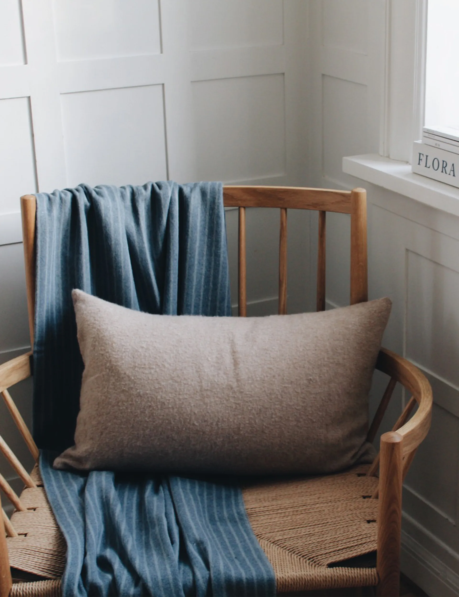 Stripes 毯子  130x200 cm, Mirage 蓝色 Elvang Denmark