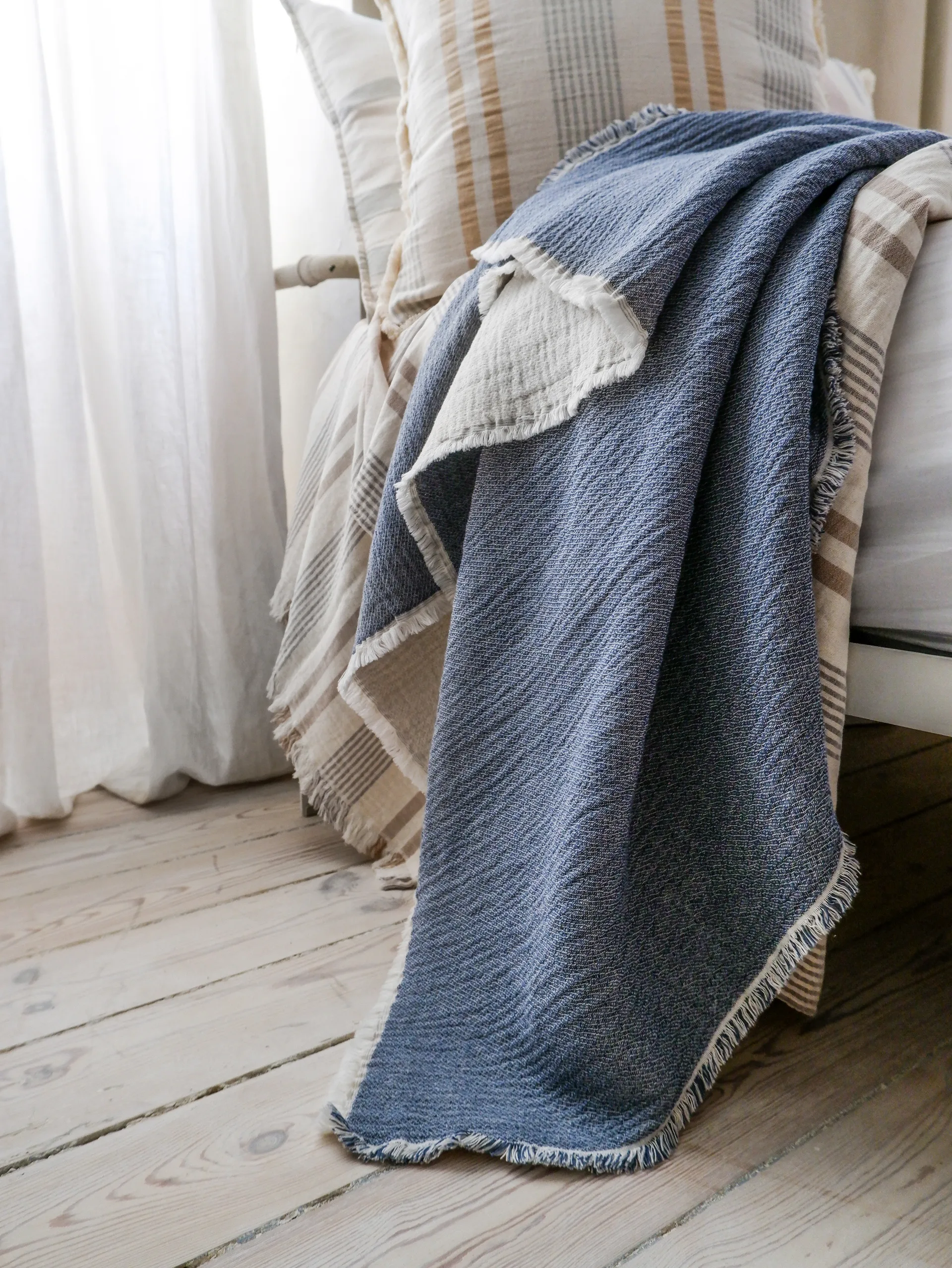 Thyme 毯子 130x180 cm, 蓝色 Elvang Denmark