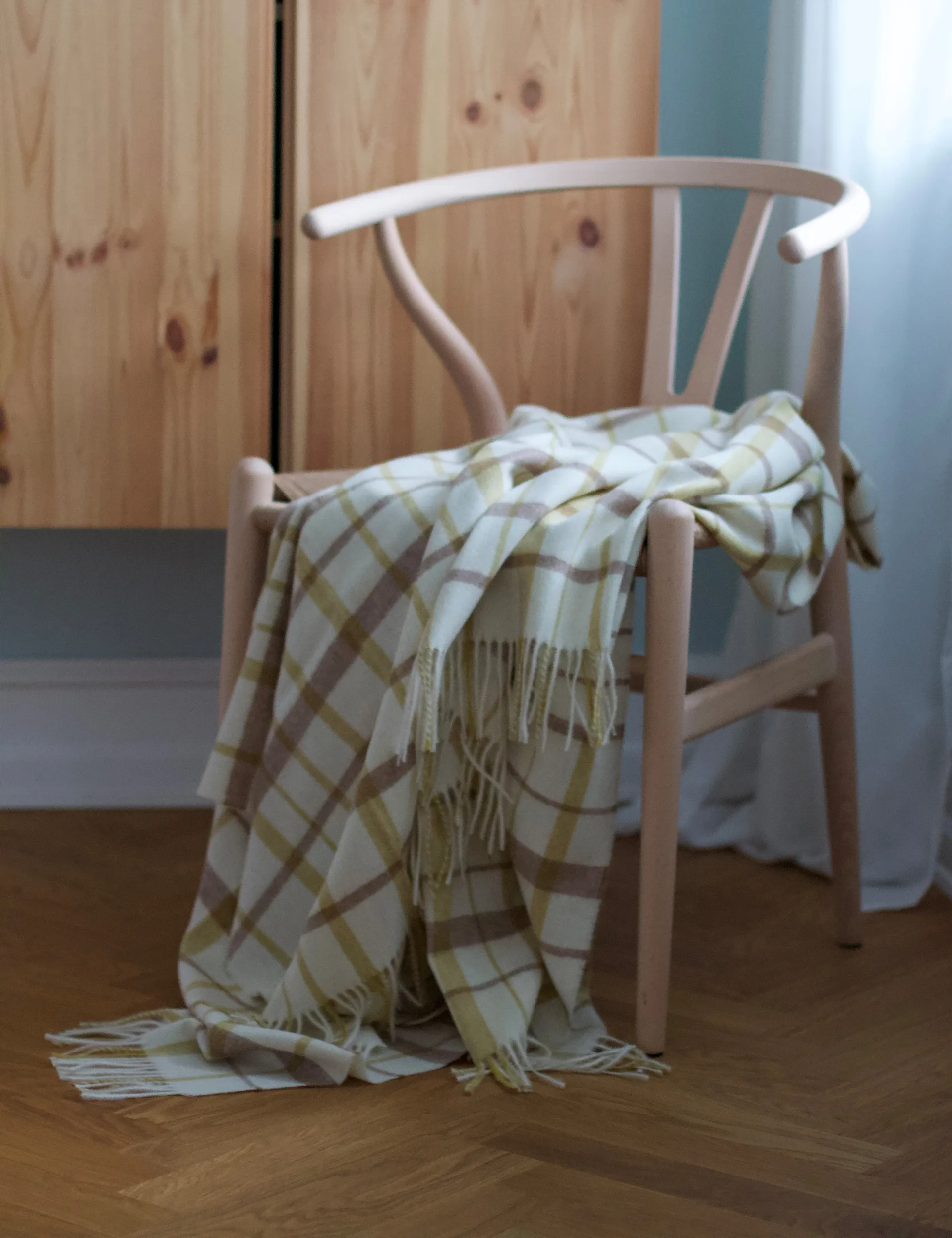 Tweed 毯子  130x200 cm, Light 黄色 Elvang Denmark