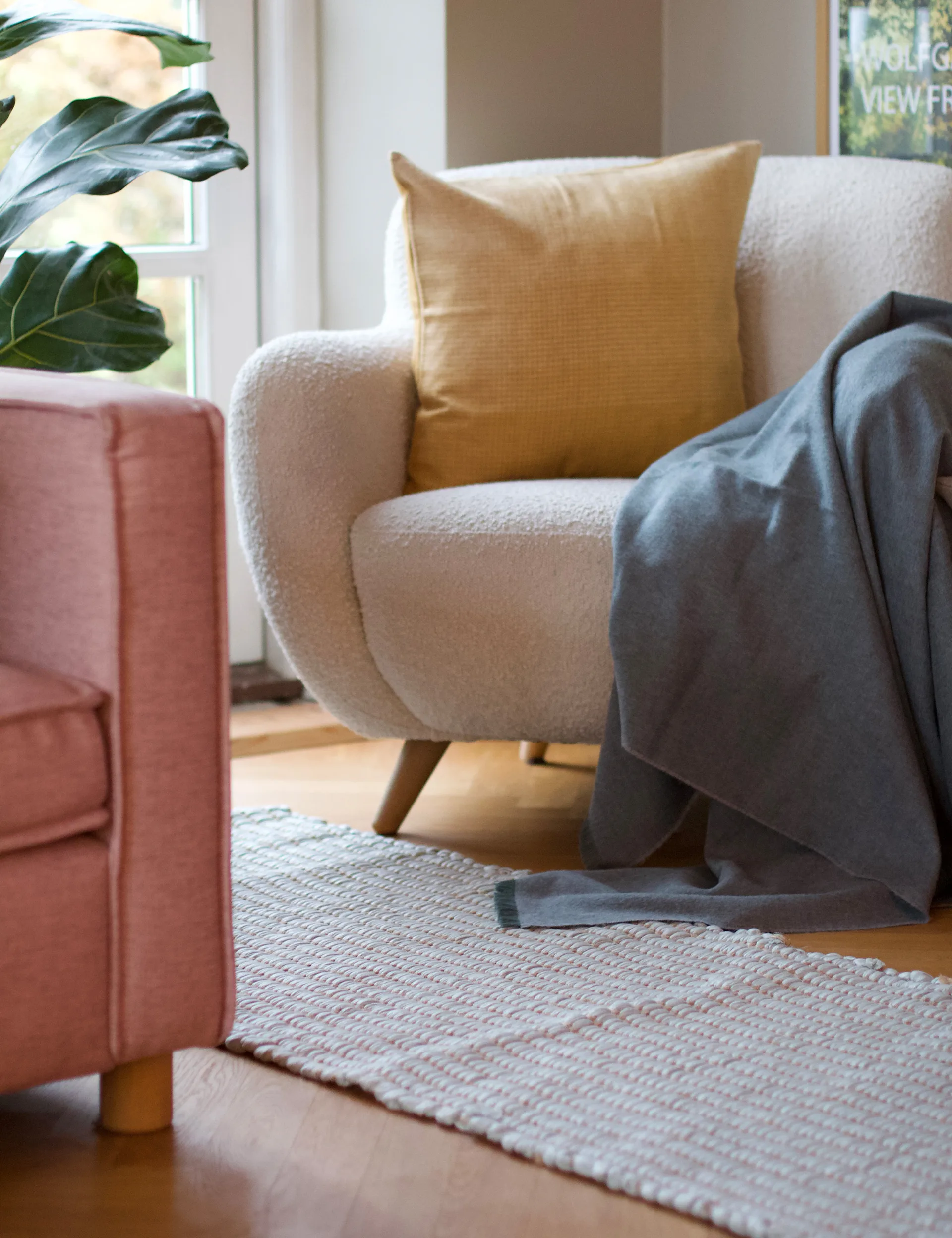 Walnut 地毯  60x150 cm, Ivory Elvang Denmark