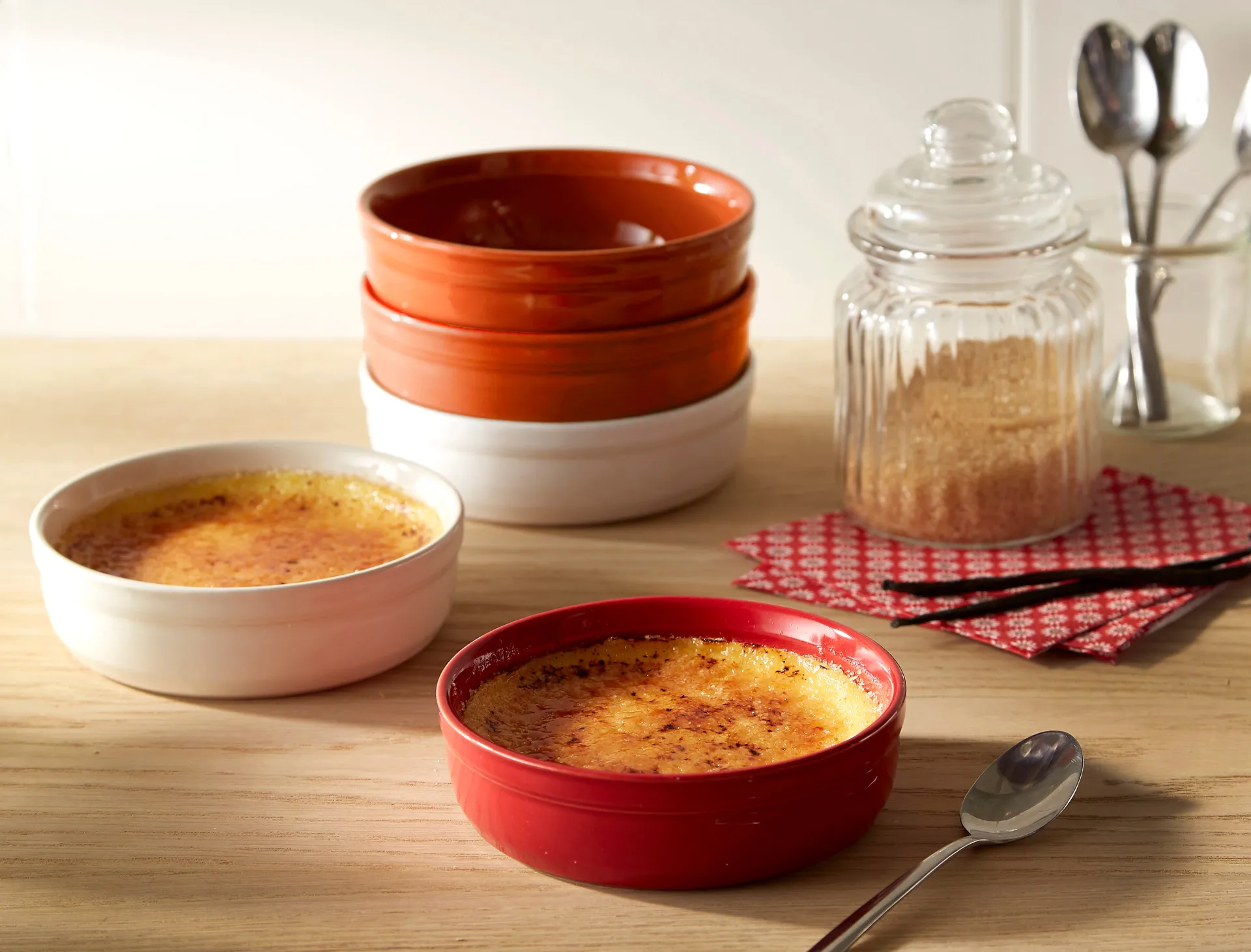 Creme Brulee焦糖布丁烤盅2件装, 红色 Emile Henry