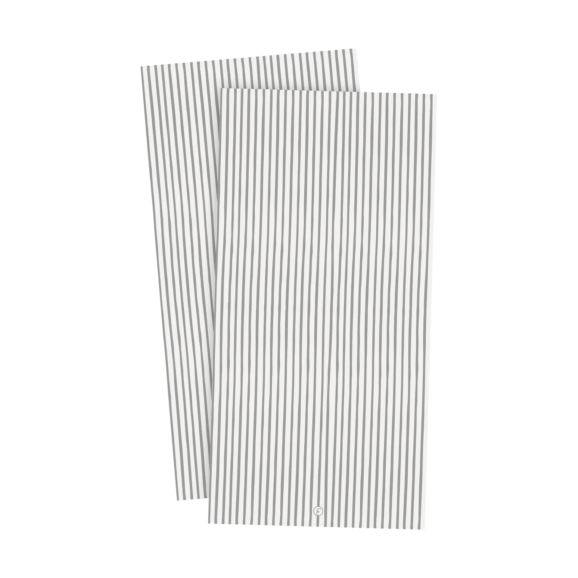 Ernst 条纹餐巾10x20cm 20件装, 白色_灰色条纹 ERNST