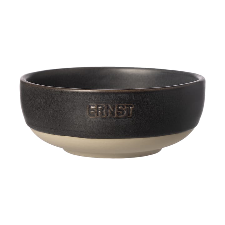 Ernst 碗 - 哑光 黑色-原色/自然色 底座, Ø11 cm - ERNST