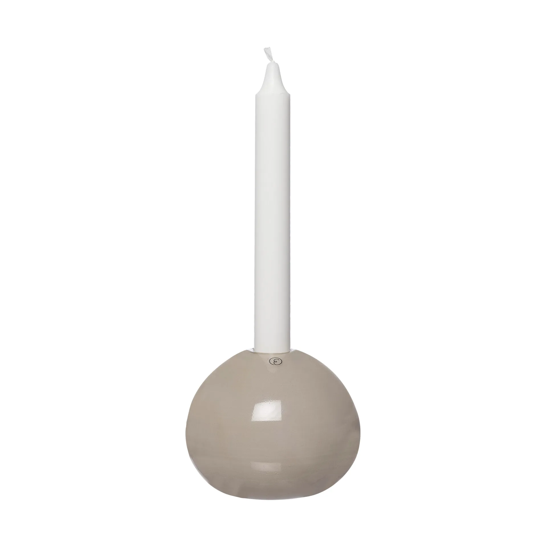 Ernst 玻璃烛台Ø11cm, 米色 ERNST