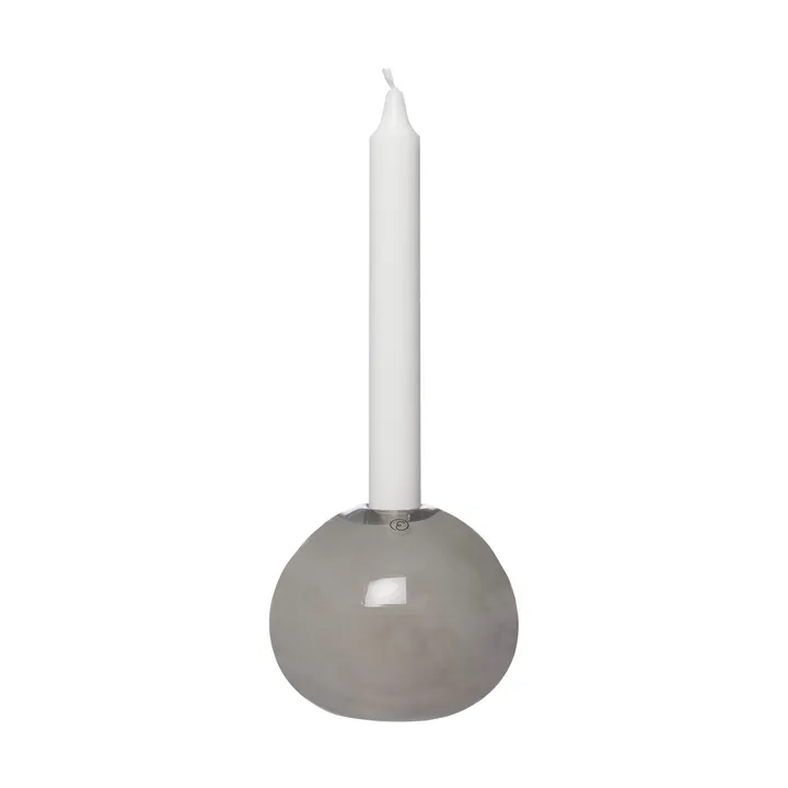 Ernst 玻璃烛台Ø11cm - 灰色 - ERNST