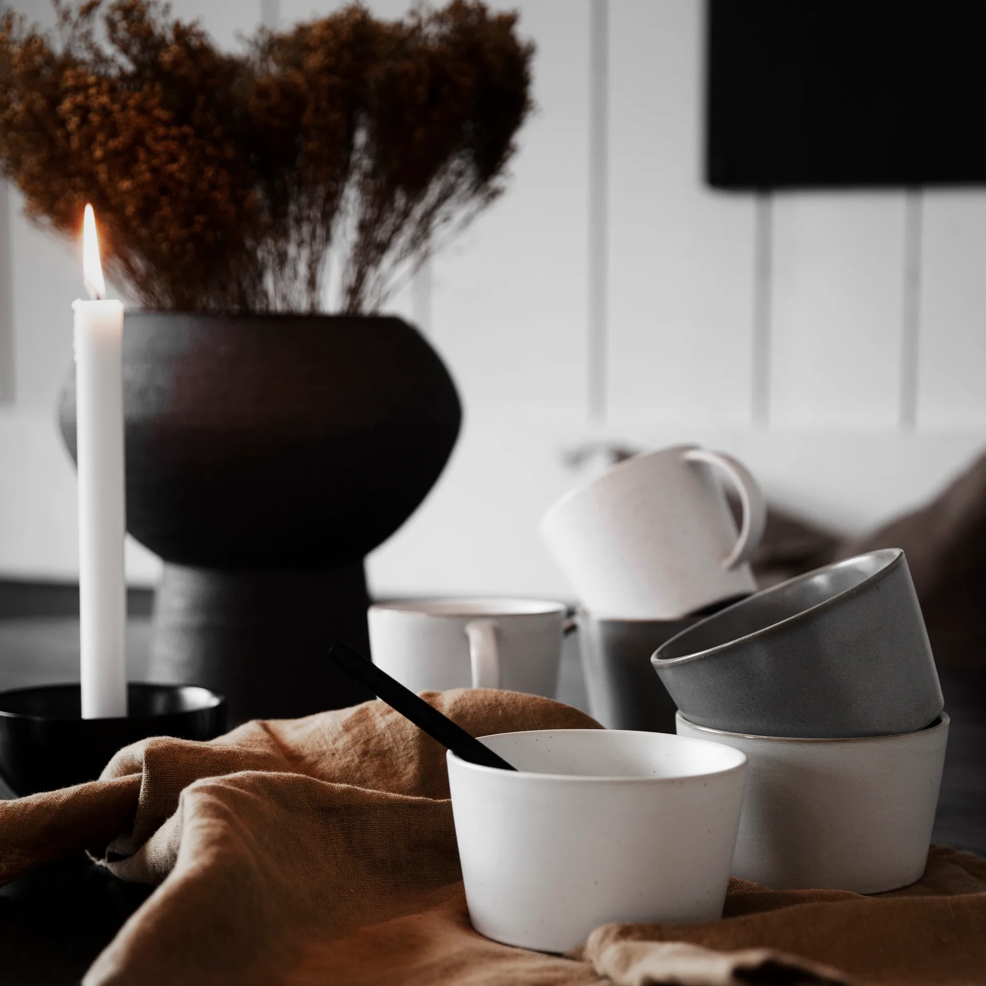 Ernst 碗  Ø12 cm, 白色-prick ERNST