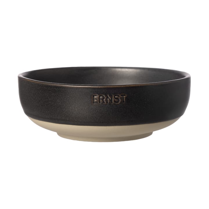 Ernst 碗 - 哑光 黑色-原色/自然色 底座, Ø14 cm - ERNST