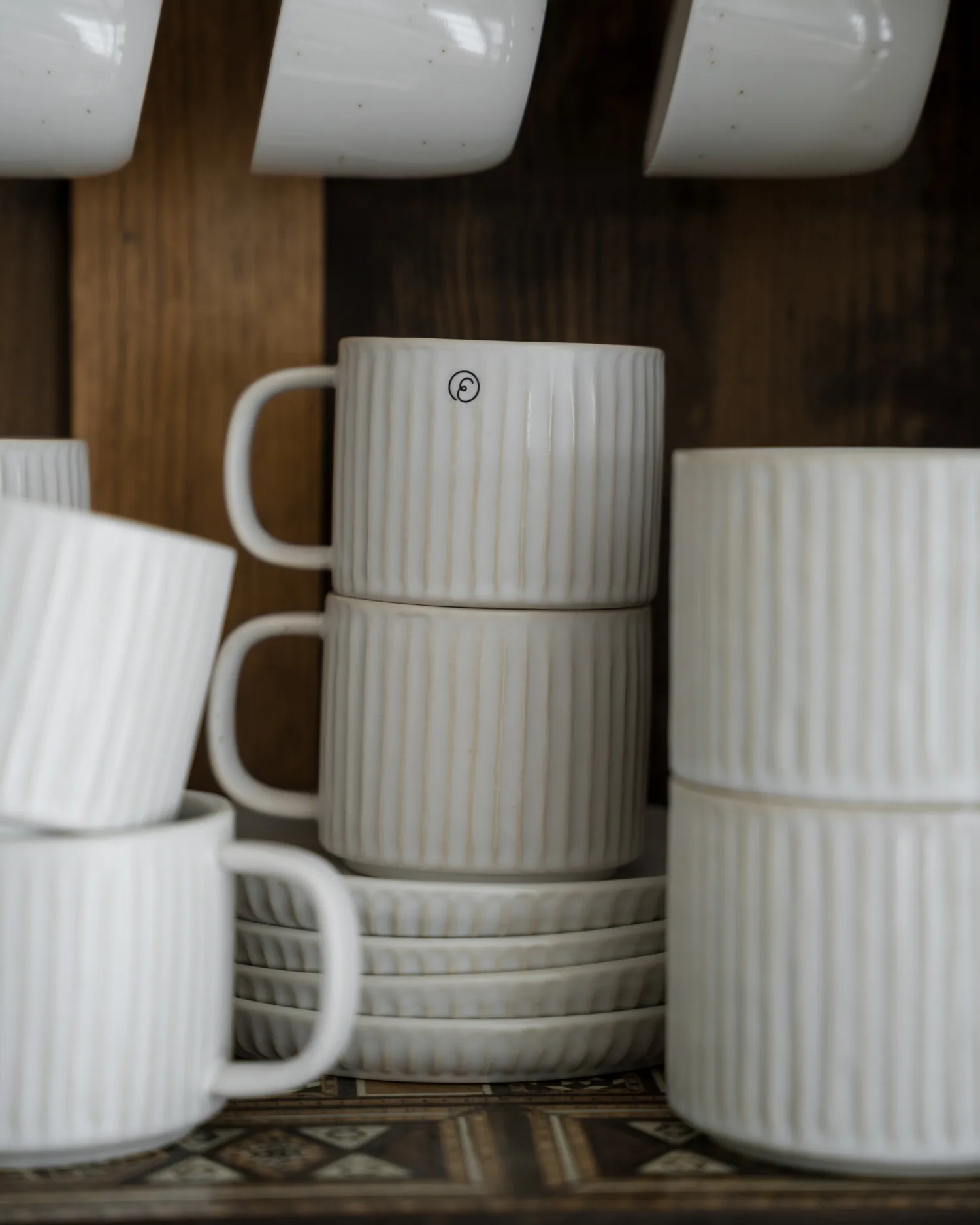 Ernst 罗纹碟直径16cm, 米白色 ERNST