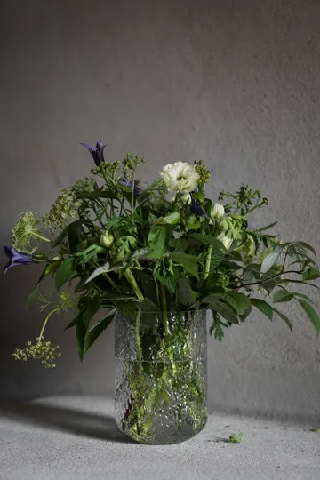 Ernst 花纹花瓶18cm - 透明 - ERNST