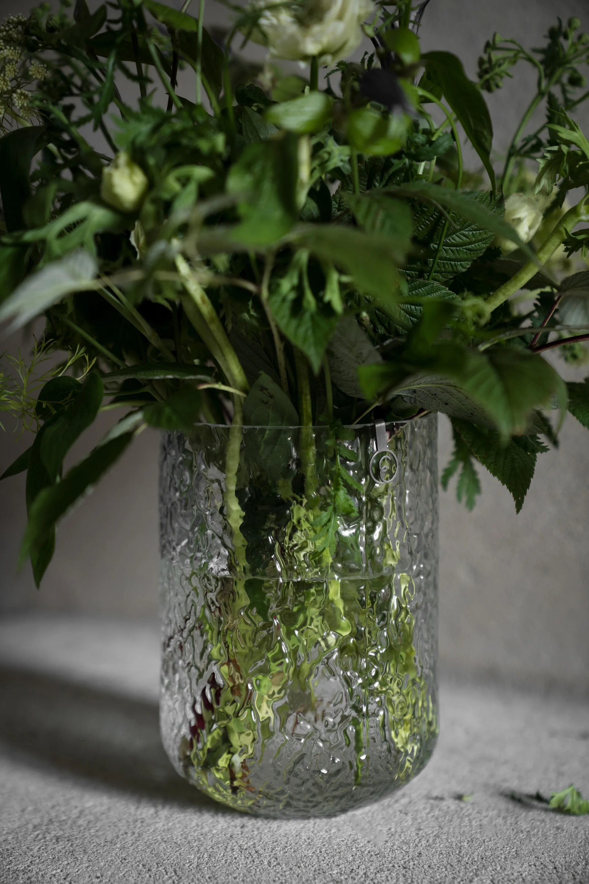 Ernst 花纹花瓶18cm, 透明 ERNST