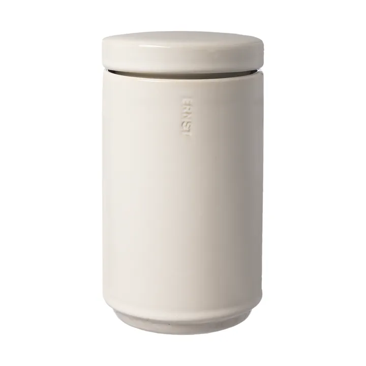 Ernst 带盖储物罐19cm - 自然白色 - ERNST