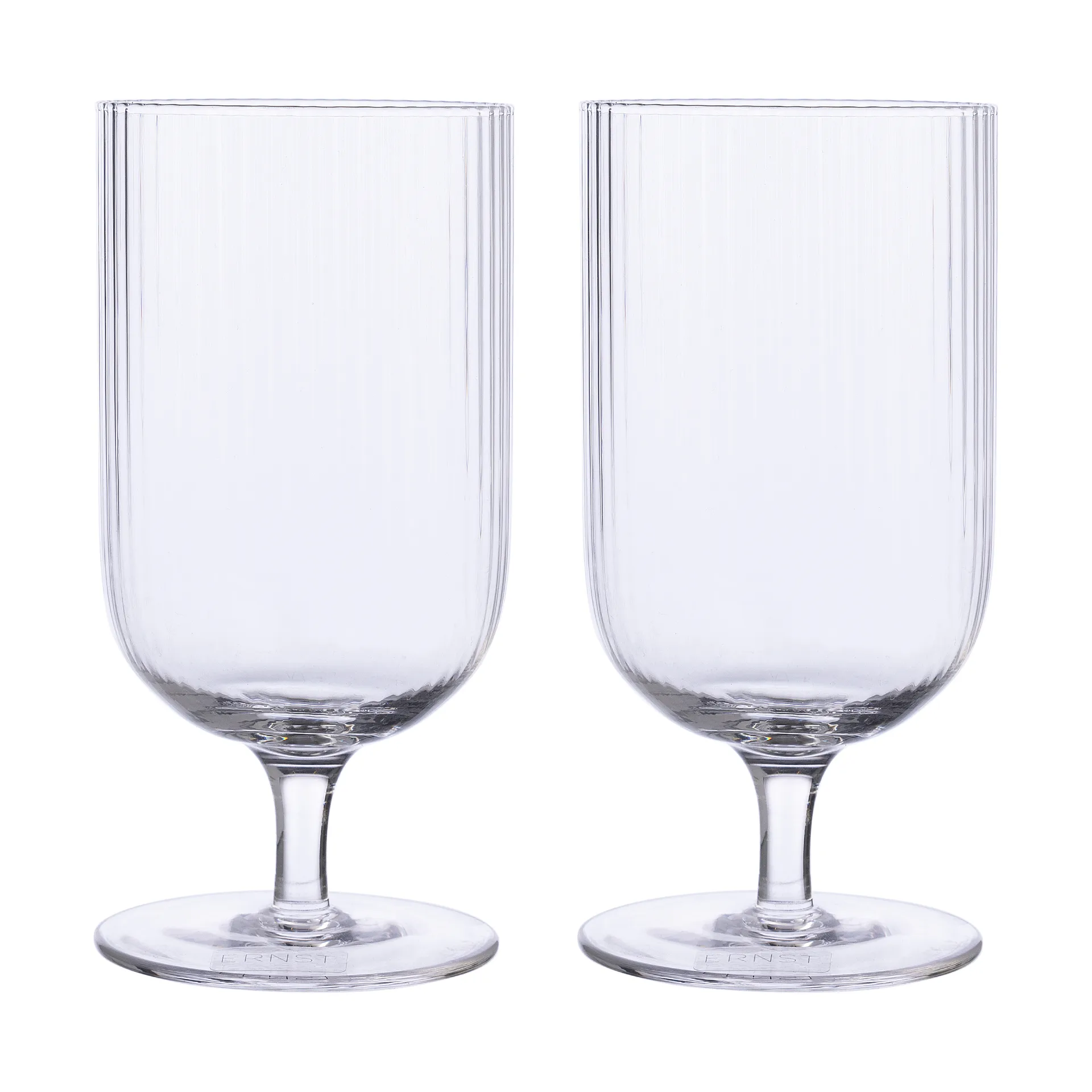 Ernst 罗纹啤酒杯 2支装, 透明 ERNST