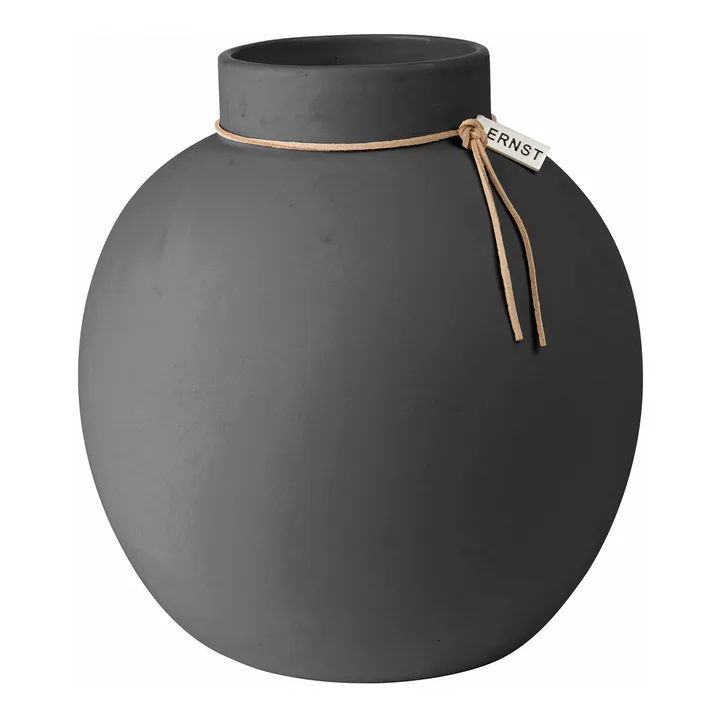 Ernst 深灰色炻器花瓶 - 22cm - ERNST