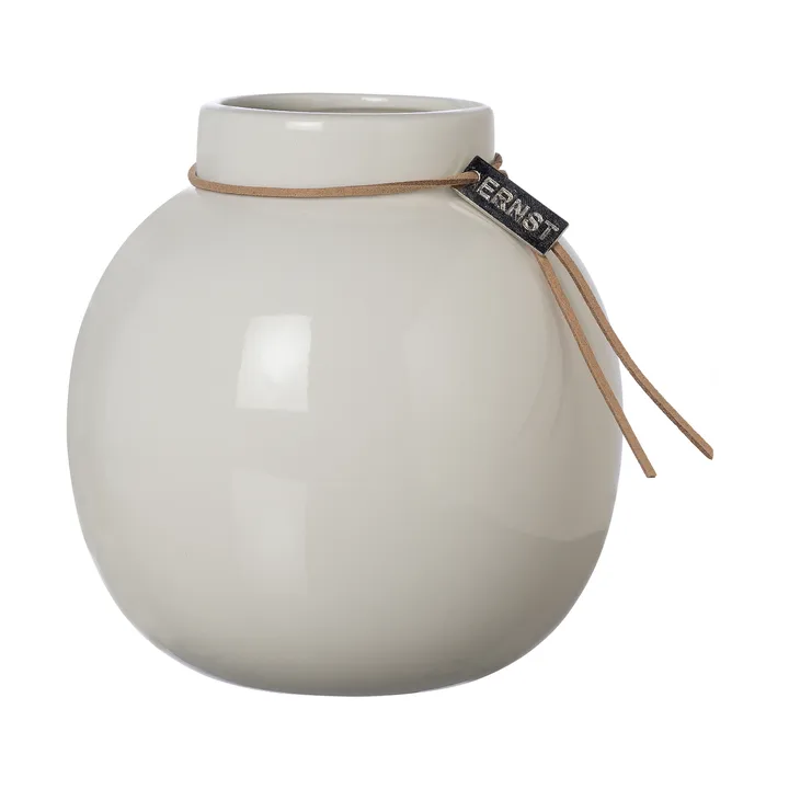 Ernst 釉面花瓶 白色 - Ø22cm - ERNST