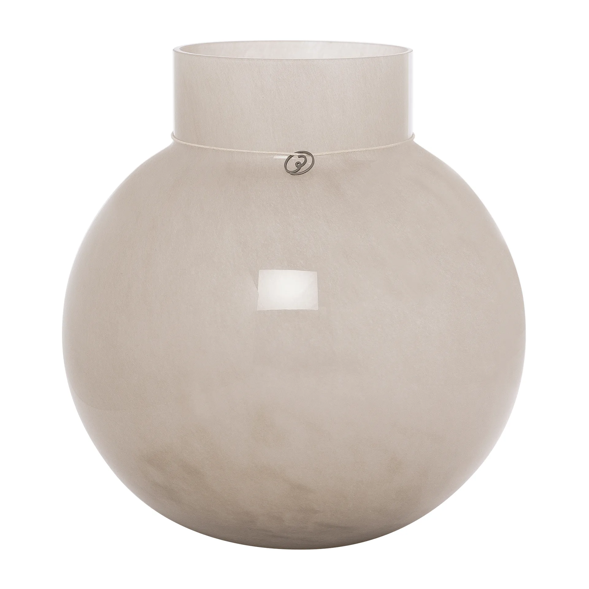 Ernst 圆形玻璃花瓶 米色, 高25cm_直径24cm ERNST
